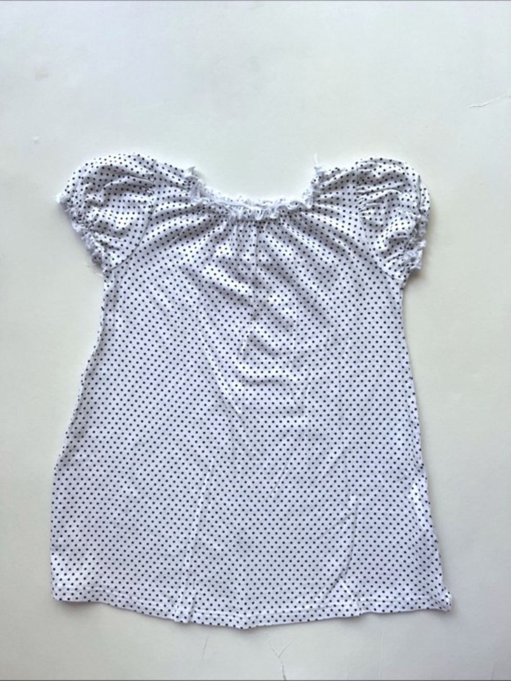 Plain Jane White Polka Dot Puff Sleeve Dress